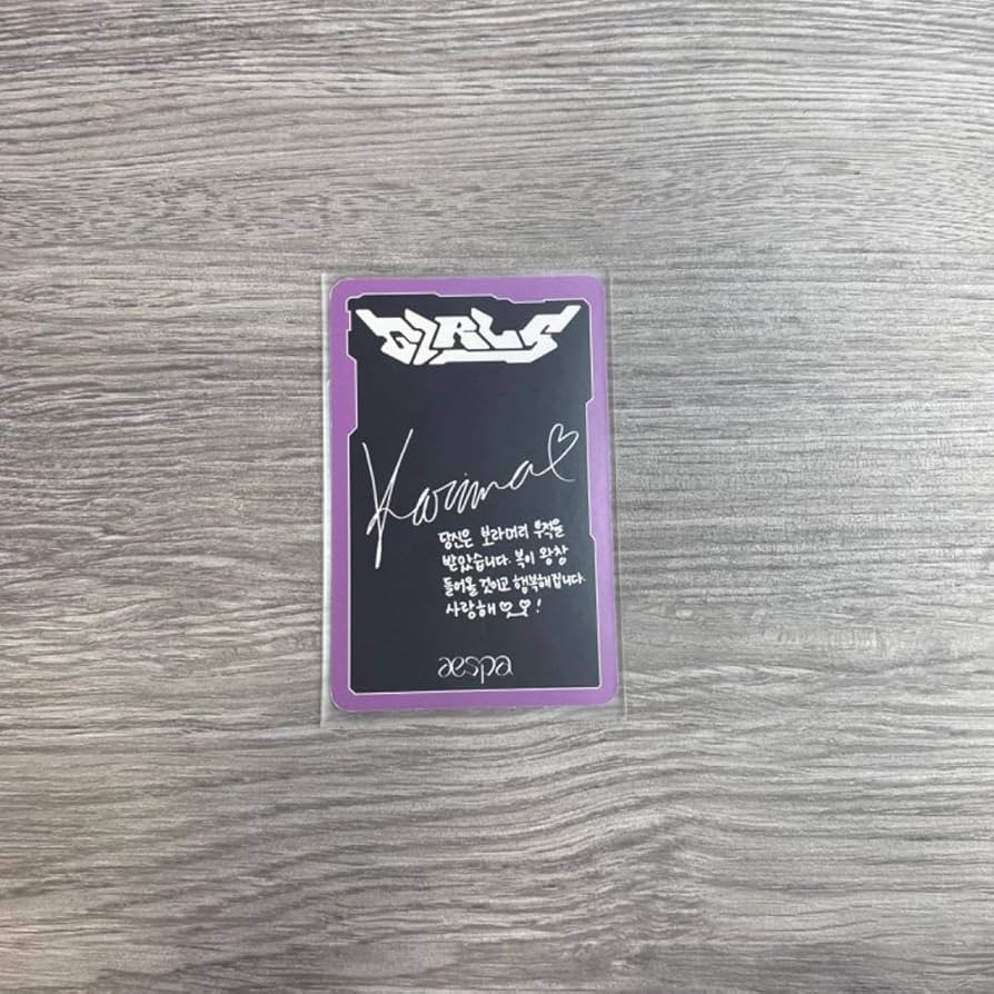 aespa カリナ　シーグリ　girls ドアップトレカ aespa カリナ girls ドアップ トレカ｜Yahoo!フリマ（旧PayPay